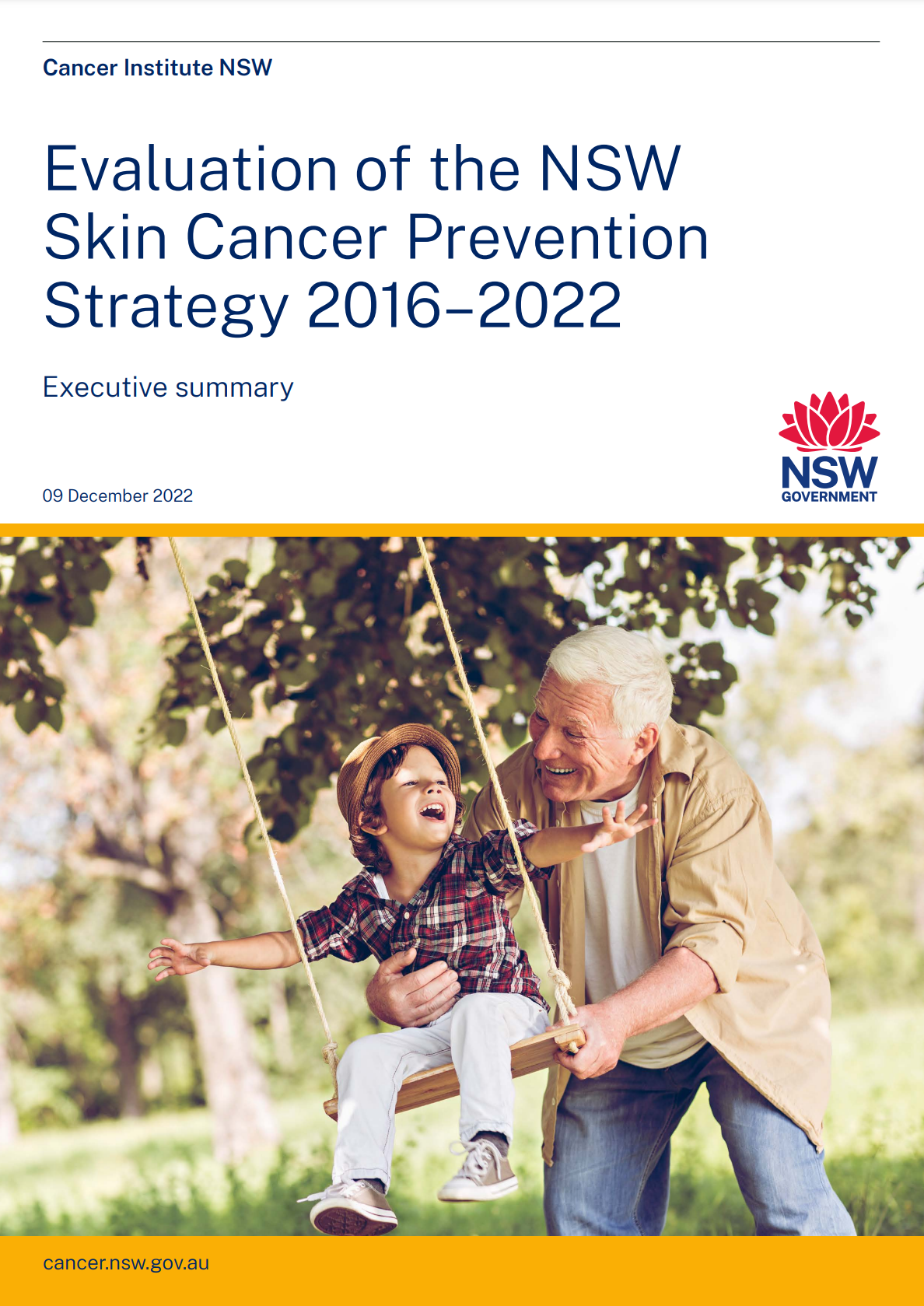 Cover of the Skin Cancer Prevention Strategy on a Page