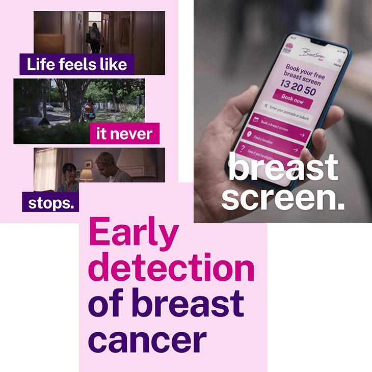 Examples of 'Breast Cancer Doesn't Wait' social media videos to download